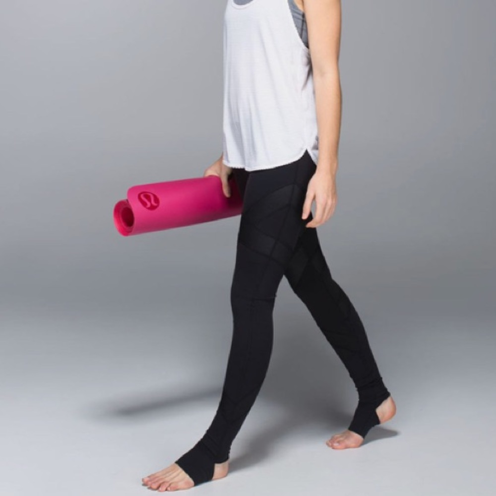 Black Lululemon Wunder Under Pant Cire Wrap